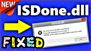 How To Fix ISDone.dll Error During Game Installations For All Games in Hindi by Cyber Droid
