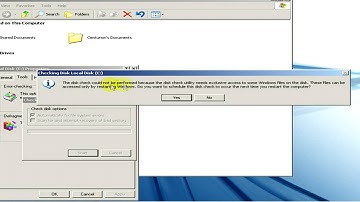 Computer Tools : How to Run Chkdsk /F in Windows XP