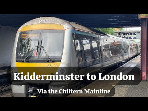 Kidderminster to London via the Chiltern Main Line - DRIVER'S EYE VIEW