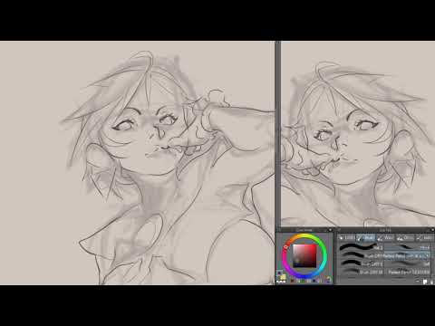 Bayonetta speedpaint (CSP) Brushes in the description↓