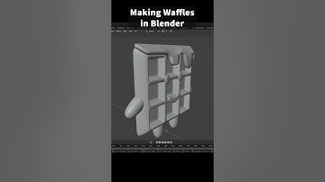Making Waffles in Blender3d #blender