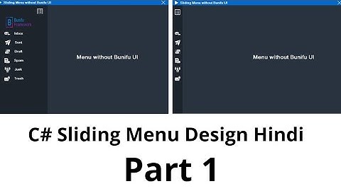 How to Make Menu Unique Design in C# Windows Application Part 1 | Visual Studio Programming