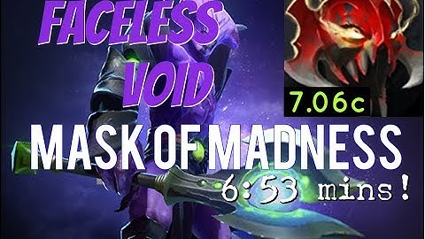 Dota 2 How to Jungle 7.06c - Faceless Void 6-7 mins Mask of Madness - Dire Guide
