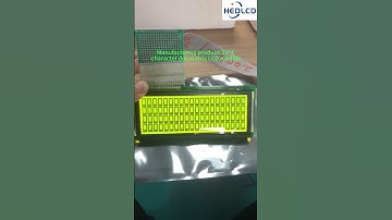 Manufacturer produces 2004 character dot matrix LCD module, yellow green. #electronic