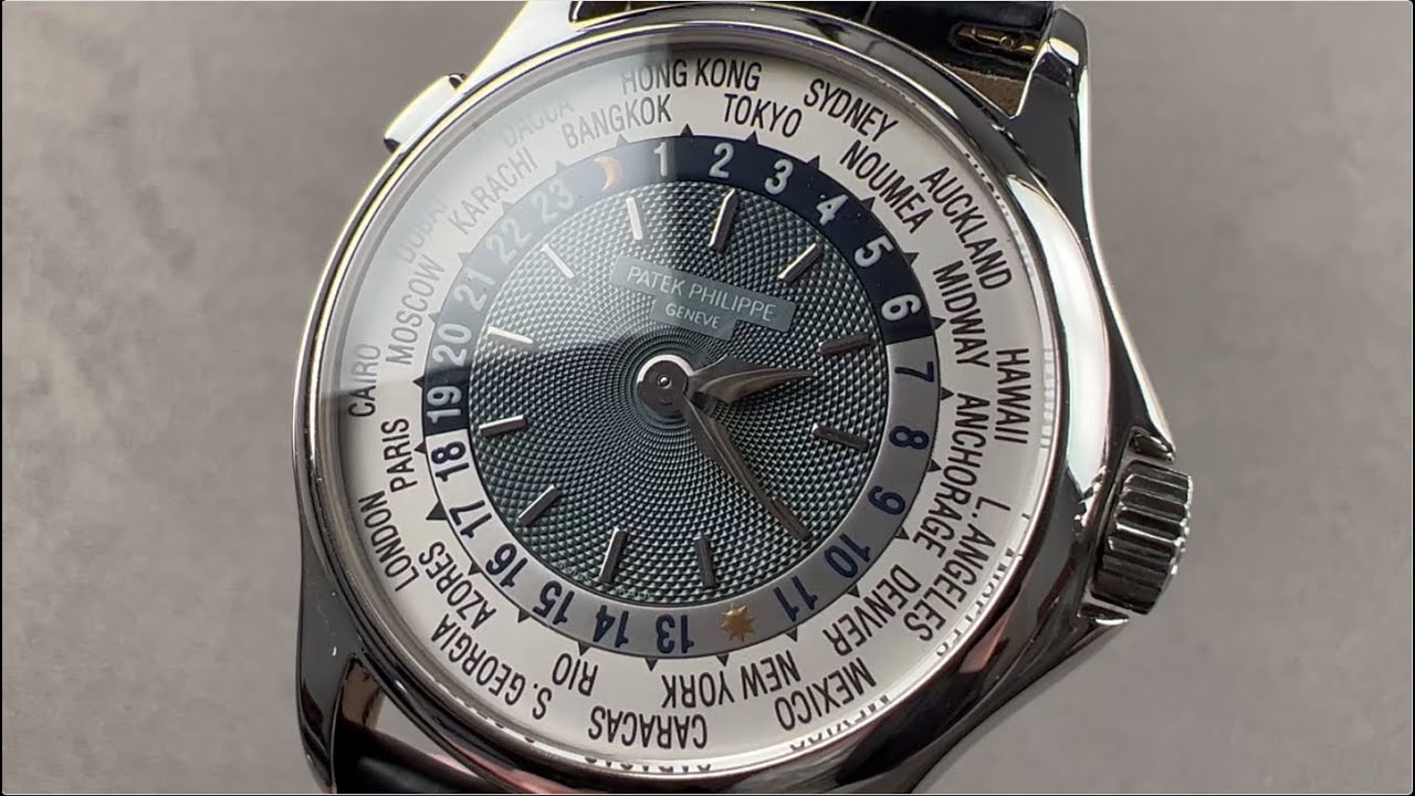 Addition Prevail spray Patek Philippe World Time 5110P-001 Patek Philippe Watch Review - YouTube