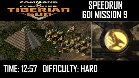SPEEDRUN: C&C Tiberian Sun GDI Mission 9 (Hard). NO GLITCH.