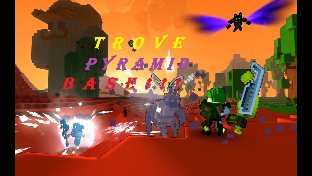 TROVE ( PYRAMID BASE UNDERGROUND BUILT) - YouTube