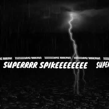 Back sound on volleyball super spike