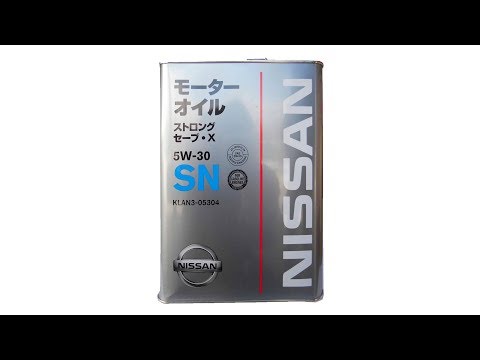 Настоящее масло nissan 5w30