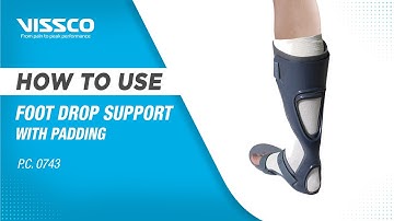 How to Wear and When to Use a Foot Drop Support with Padding | Vissco Foot Drop Support with Padding