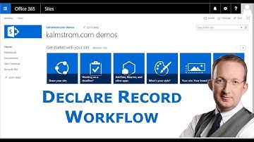 SharePoint Declare Record Workflow