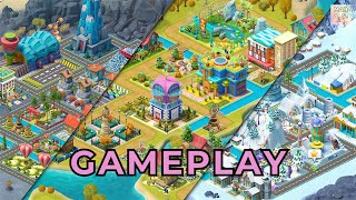 🌆 Village City Town Building Sim 🏡 Gameplay Español 🏢