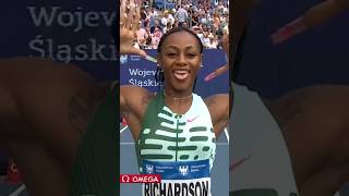 Sha’Carri Richardson vs Shericka Jackson over 100m in Poland #sprinting #trackandfield #athletics