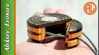 Кулон - Контейнер из Дерева. МиниШкатулка / Making a Wooden Pendant