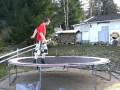 Frontflip 360 on trampoline
