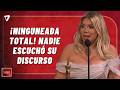 🤫¡NINGUNEADA total! Nadie escuchó el discurso de Wanda Nara y la humillaron en pleno escenario