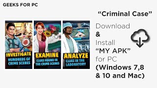 Criminal Case: How To Download And Install Criminal Case For PC (Windows And Mac) screenshot 1