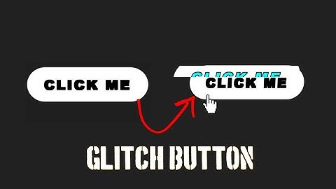 Button Glitch Effect on Hover | HTML & CSS Tutorial