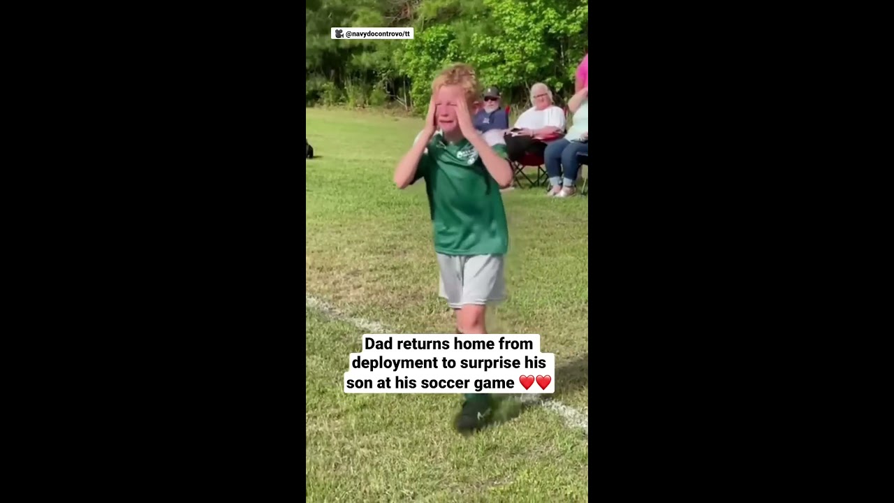 Dad Returns Home From Deployment To Surprise His Son At Soccer Game 