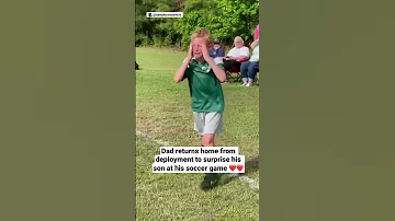 Dad Returns Home From Deployment To Surprise His Son At His Soccer Game 