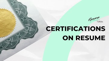 HOW TO EASILY LIST CERTIFICATIONS ON YOUR RESUME (WITH EXAMPLES)