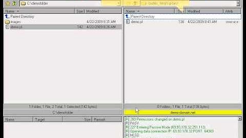 Transferring files via FlashFXP