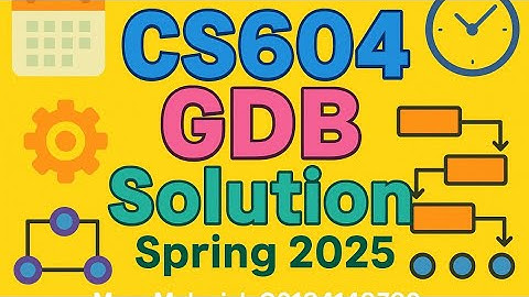 CS604 GDB Solution Spring 2025 | Best Answer with Explanation | Operating System GDB in Urdu