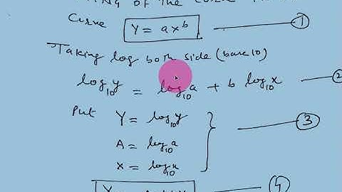 To Fit a Curve y=axb by method of  least Square