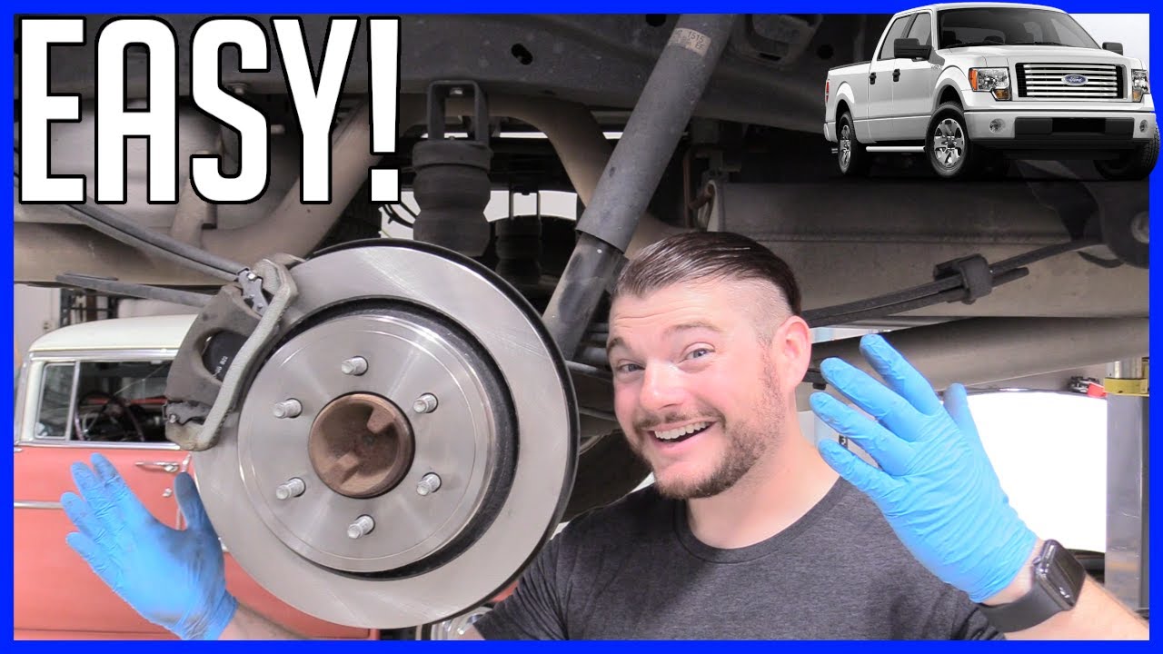 How to Replace Rear Brake Pads and Rotors Ford F150 20102014 EASY