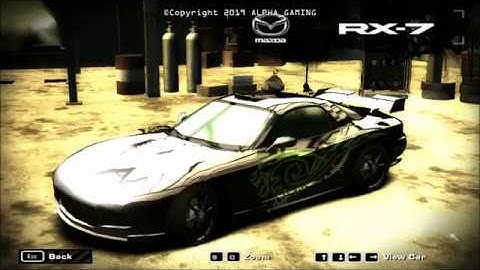NFS:Most Wanted(2005)Black Edition Mazda RX-7 Full Customization