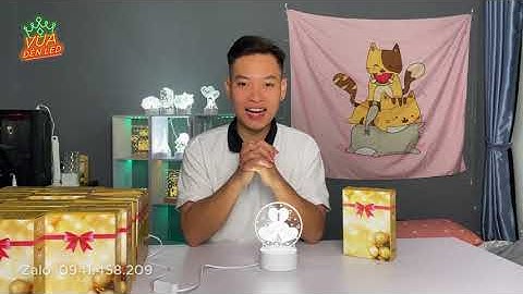 Hướng đẫn cách sử dụng đèn ngủ 3D khắc laser có 3 chế độ sáng của nhà vua đèn led