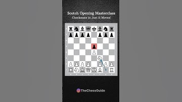 Checkmate in Just 11 Moves with the Scotch Opening. #chess
