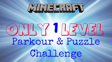 Minecraft Only One Level Parkour/Puzzle Challenge