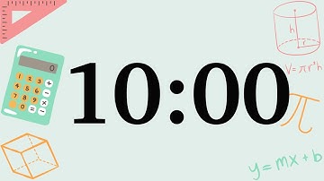 10 Minute Fun Math Timer (Soft Synth Tones at End)