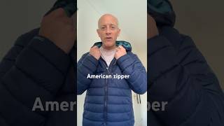 English vs American word, Zip (#zipper)