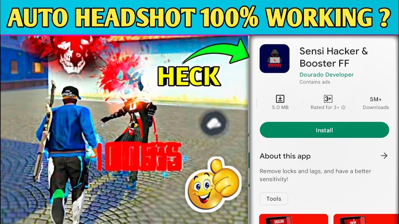 Sensi Hacker App Test ⚡ Free Fire Gfx Tool Real