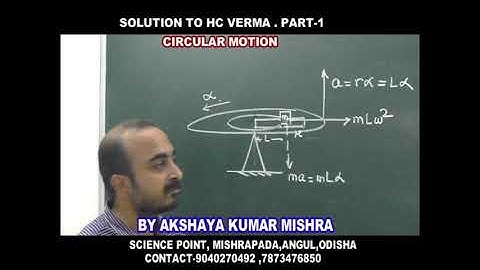 Q.No.  21 CIRCULAR MOTION  OF (H.C. Verma ) Concept of Physics