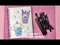 draw with me 🎀 | ohuhu acrylic markers | unboxing | ASMR | sanriolve