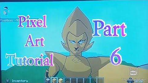 Minecraft pixel art tutorial - yellow diamond (steven universe) part 6