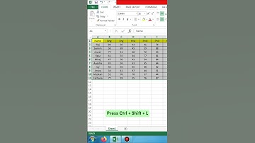 Excel Filter Shortcut Key Tutorial || How to apply filters in Shortcut key use Excel #shorts