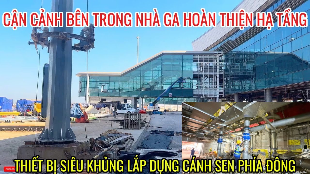 BÊN TRONG NHÀ GA QUÁ KHỦNG VỚI HỆ BƠM SIÊU KHỦNG &TỐC ĐỘ HOÀN THIỆN HẠ TẦNG PHÍA DƯỚI CỦA BÊN TRONG