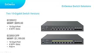 ECS5512FP: Cloud 8-Port 10 Gigabit PoE Switch