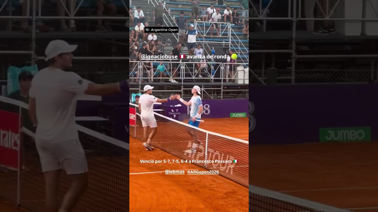 IGNACIO BUSE logra la remontada y avanza a OCTAVOS en el ARGENTINA OPEN