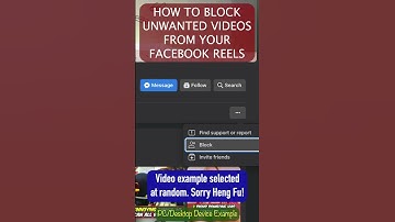 Block unwanted videos on Facebook Reelz (pc)