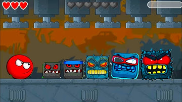 Red Ball 4 - Box Factory - Difficult Levels - Gameplay Walkthrough