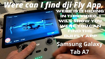 How to set up DJI Mavic air 2 with compatible Samsung Tab A7 android software setup guide.
