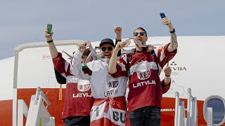 airBaltic Honors the Latvian Men&#39;s Ice-hockey Team
