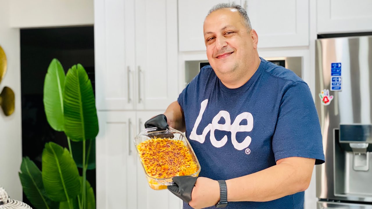 صحن البطاطا بالكريمة مع الدجاج