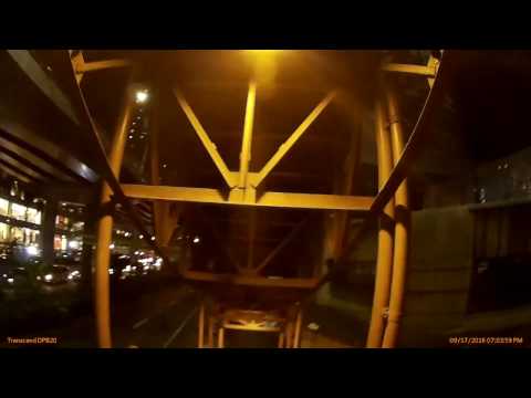 Transcend DrivePro Body 20 Sample Footage, at night while walking