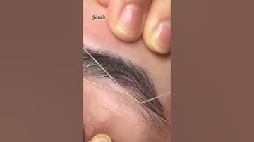 Eyebrow threading #eyebrowsshaping #satisfying #viralvideos #trending #foryou #shortsvideo #beauty